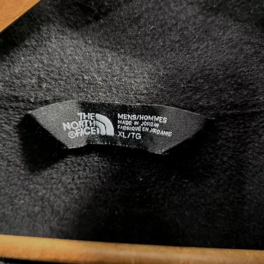 The North Face Jacket Mens XL Black Full Zip Fleece Teletracking Employee